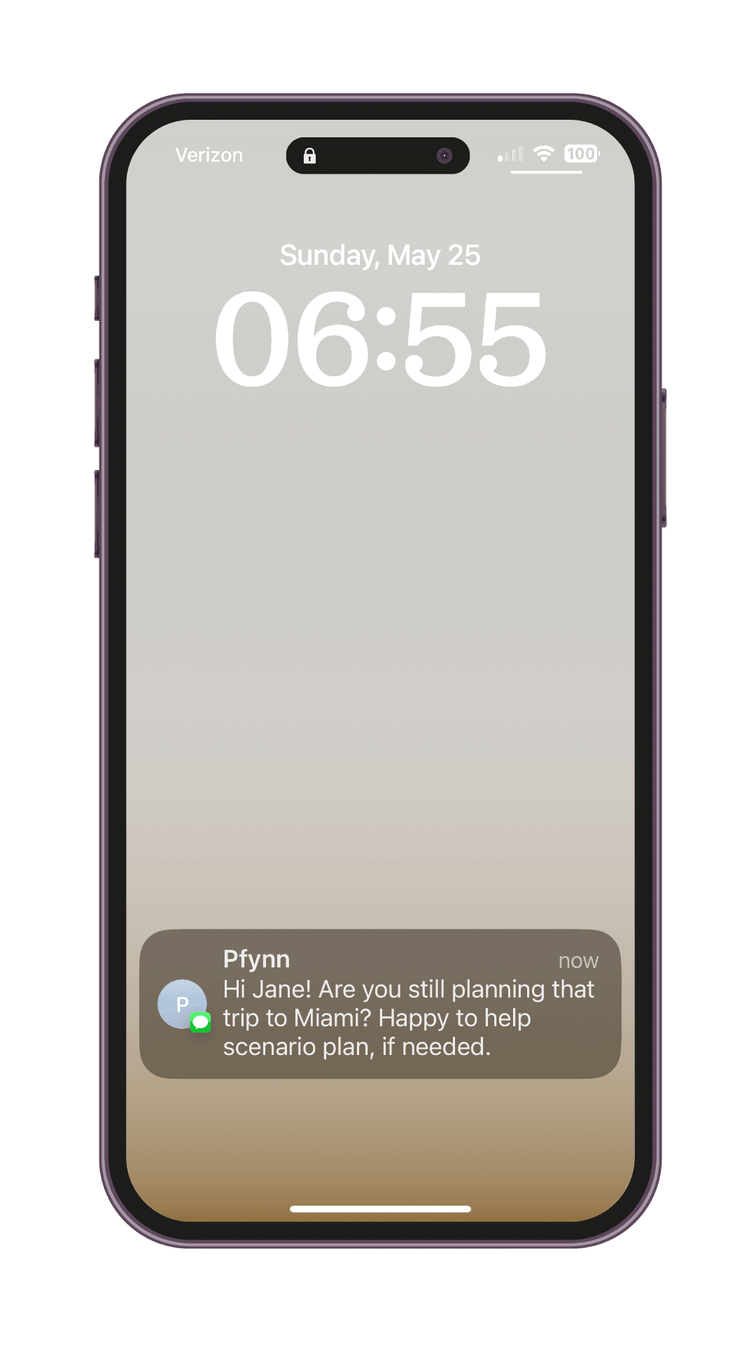 Pfynn app interface showing personal finance insights - View 2